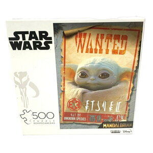 NEW Star Wars The Mandalorian 500 Piece Puzzle The Child Wanted Disney Age 14+